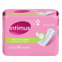Kit c/16 Absorvente Intimus Protetor Diario Sem Abas Com Perfume 15 Unidades