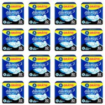 Kit c/16 Absorventes Cobertura Seca Noturno Com Abas Always Simples 32 Unidades cada Kit c/16 Absorventes Cobertura Seca Noturno Com Abas Always Simples 32 Unidades cada