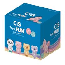 Kit C/16 Fitas Corretiva Cis Tape Fun Animais