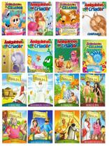 Kit C/ 16 Livros Amiguinhos do Criador e Historias Da Bíblia - Só Histórias - BICHO ESPERTO Kit C/ 16 Livros Amiguinhos do Criador e Historias Da Bíblia - Só Histórias - BICHO ESPERTO