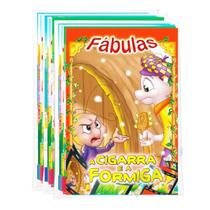 Kit C/ 16 Livros Contos Infantis Fábulas + Fazendinha Do Seu Lobato Kit C/ 16 Livros Contos Infantis Fábulas + Fazendinha Do Seu Lobato