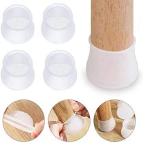 Kit C/16 Protetor de Silicone para Pés de Cadeira e Mesa Pés Pezinho Redondo Casa Decoração Elegante Kit C/16 Protetor de Silicone para Pés de Cadeira e Mesa Pés Pezinho Redondo Casa Decoração Elegante