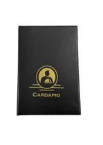 Kit C/ 18 Pasta Cardápio Luxo Preta C/4 Bolsas Em Pvc