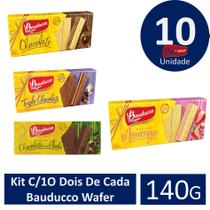 Kit C/1O Dois De Cada Bauducco Wafer 140g
