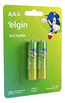 Kit c/ 2 02 Pilhas AAA Elgin Alcalina Palito 1 Cartela Kit c/ 2 02 Pilhas AAA Elgin Alcalina Palito 1 Cartela