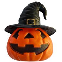 Kit c/2 Abóbora Chapéu Lj 31cm Decoração Halloween Plástico Kit c/2 Abóbora Chapéu Lj 31cm Decoração Halloween Plástico