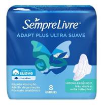 Kit c/ 2 Absorvente feminino Sempre Livre Adapt plus Suave