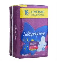 Kit c/ 2 Absorventes femininos Sempre Livre Suave 16 un