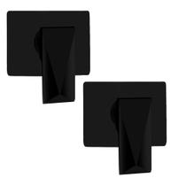 Kit C/2 Acabamento Mono Comando P/ Registro Base Docol Preto Kit C/2 Acabamento Mono Comando P/ Registro Base Docol Preto