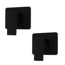 Kit C/2 Acabamentos Registro Mono Comando Base Deca Preto