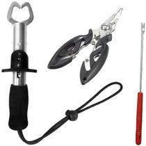 Kit c/2 Alicate boga e tesoura P/ Pesca e Saca Anzol - Cmik