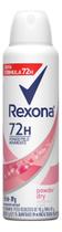 Kit c/ 2 Antitranspirante aerossol Rexona Powder Dry 150 ml