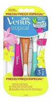 Kit c/ 2 Aparelho Feminino Venus Tropical Gillette 3un