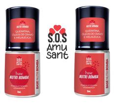 Kit c/ 2 Base NutriBomba de Crescimento Fortalecedora Vitaminada - Enriquecida com queratina, óleo de cravo e melaleuca