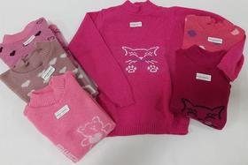 Kit C/ 2 Básica De Lã Blusa Frio Menina Inverno Infantil 932
