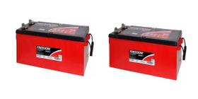 Kit C/2 Bateria Estacionaria Heliar Freedom Df2500 165ah