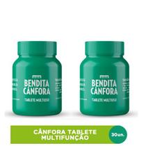 Kit c/ 2 Bendita Cânfora Com 30 Tabletes Multiuso 0,75g - Odorizante e Aromatizante de Ambiente - Bravir -