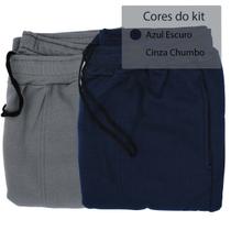 kit c/2 Bermuda Moletom Algodão Plus Size bma7