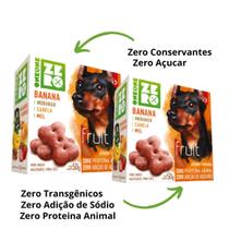 Kit C/ 2 Biscoito Cães Spin Pet Mini Snack Zero Fruit 50g