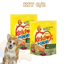 Kit C/2 Biscoito Integral Multi Vegetais Cães Keldog +Crok