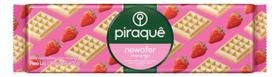 Kit c/ 2 Biscoito Wafer Recheio Morango Piraque Newafer 100g