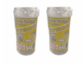 Kit c/ 2 Bobina Saco Plástico Picotada - Fundo Reto 16x30 Rolo C/500 Sacos - Para Alimentos / Padaria / Horti Fruti