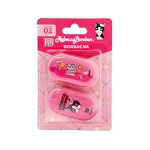 Kit C/2 Borrachas Rebecca Bonbon Material Escolar Cores Sortidas