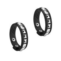 Kit C/ 2 Braceletes Pulseira Punk Rock Gótico K-pop - 1 Par