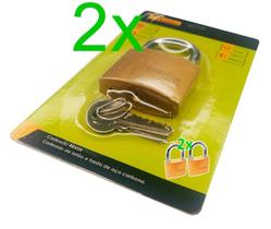 Kit c/ 2 cadeado grande 50mm padrão 48mm +robusto resistente