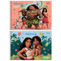Kit c/ 2 Caderno de Desenho Espiral Moana 80 folhas