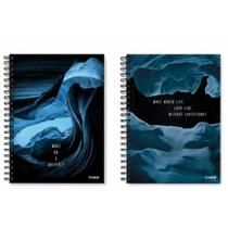Kit c/2 cadernos espiral 160 fls flow sortido - credeal Kit c/2 cadernos espiral 160 fls flow sortido - credeal