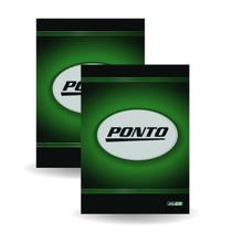 Kit c/ 2 Cadernos Livro Ponto Capa Dura 160 Folhas para Controle de Horário Funcionários Empregadas Domésticas