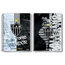 Kit c/ 2 cadernos univ. atlético 10m 160 folhas - credeal