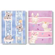 Kit c/ 2 cadernos univ. lala pets c/ 80 folhas - credeal
