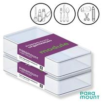 Kit C/2 Caixa Organizadora Decorativa Empilhável Modular Personalize