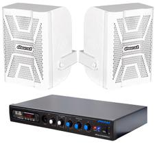 Kit c/ 2 caixas acústica oneal ob-306v br 6" + receiver oneal om-2000ec