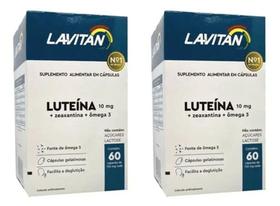 Kit C/ 2 Caixas Luteína + Zeaxantina + Ômega 3 Lavitan Mais Visão - 60 Cápsulas - Cimed