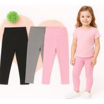 Kit C/2 Calça legging Juvenil Suplex Menina Tamanho 10 ao 16 anos