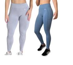 Kit/c 2 Calças Legging Max Lupo Original Cós Anatômic+brinde