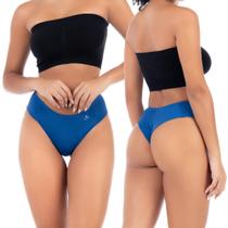 kit c/2 calcinha fio em microfibra lateral larga be my