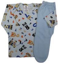 Kit C/2 Camiseta Manga Longa + Mijão Roupas de Bebê Promoção