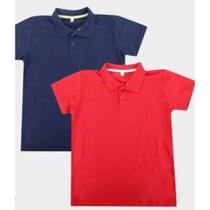 Kit C/2 Camisetas Polo Juvenil Manga Curta tamanho 01 ao 14 Kit C/2 Camisetas Polo Juvenil Manga Curta tamanho 01 ao 14