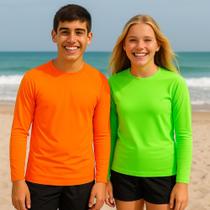 Kit c/ 2 Camisetas Térmica Proteção UV Original Segunda Pele Manga Longa Solar Infantil PLT 1018 Kit c/ 2 Camisetas Térmica Proteção UV Original Segunda Pele Manga Longa Solar Infantil PLT 1018