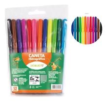 Kit c/ 2 Canetinha Hidrografica 12 Cores Ponta Fina Leo &