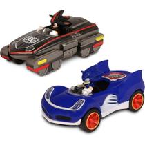 Kit C/2 Carrinhos Pull Back Sonic Tails All Stars Racing Fun