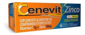 Kit c/ 2 Cenevit Zinco 1g + 10mg Laranja 10 Comprimidos