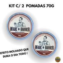 Kit C/ 2 Cera Capilar Caramelo Efeito Brilho Fixação Forte Mib - 70g/130g