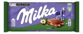 Kit c/ 2 Chocolate ao Leite com Avelas Inteiras Milka 100g