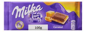 Kit c/ 2 Chocolate ao Leite com Caramelo Dourado Milka 100g
