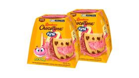 Kit c/ 2 Chocotone Bauducco Fini Dentaduras Morango 450g